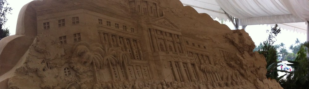 Building Sandcastles at Siloso Beach SG50